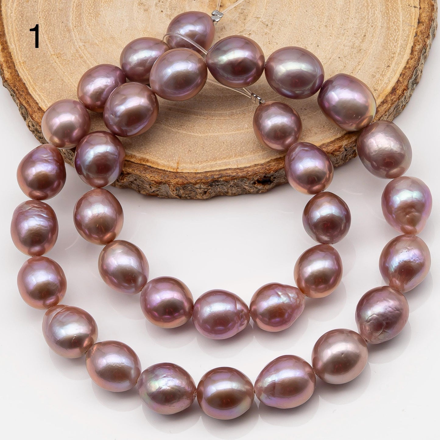 10-12mm Edison Pearl Strand with Amazing High Luster and All Natural Colors, SKU # 2495ED