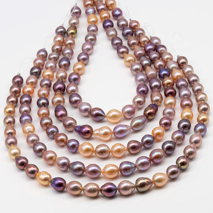 10-12mm Edison Pearl Strand with Amazing High Luster and All Natural Colors, SKU # 2496ED