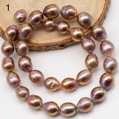 10-12mm Edison Pearl Strand with Amazing High Luster and All Natural Colors, SKU # 2497ED
