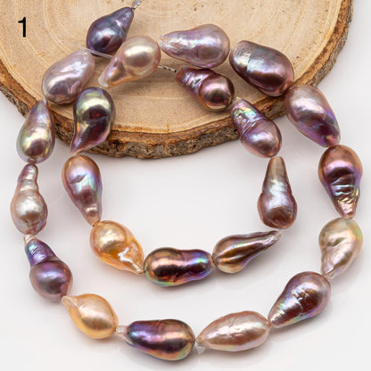 10-12mm Edison Pearl Strand with Amazing High Luster and All Natural Colors, SKU # 2499ED