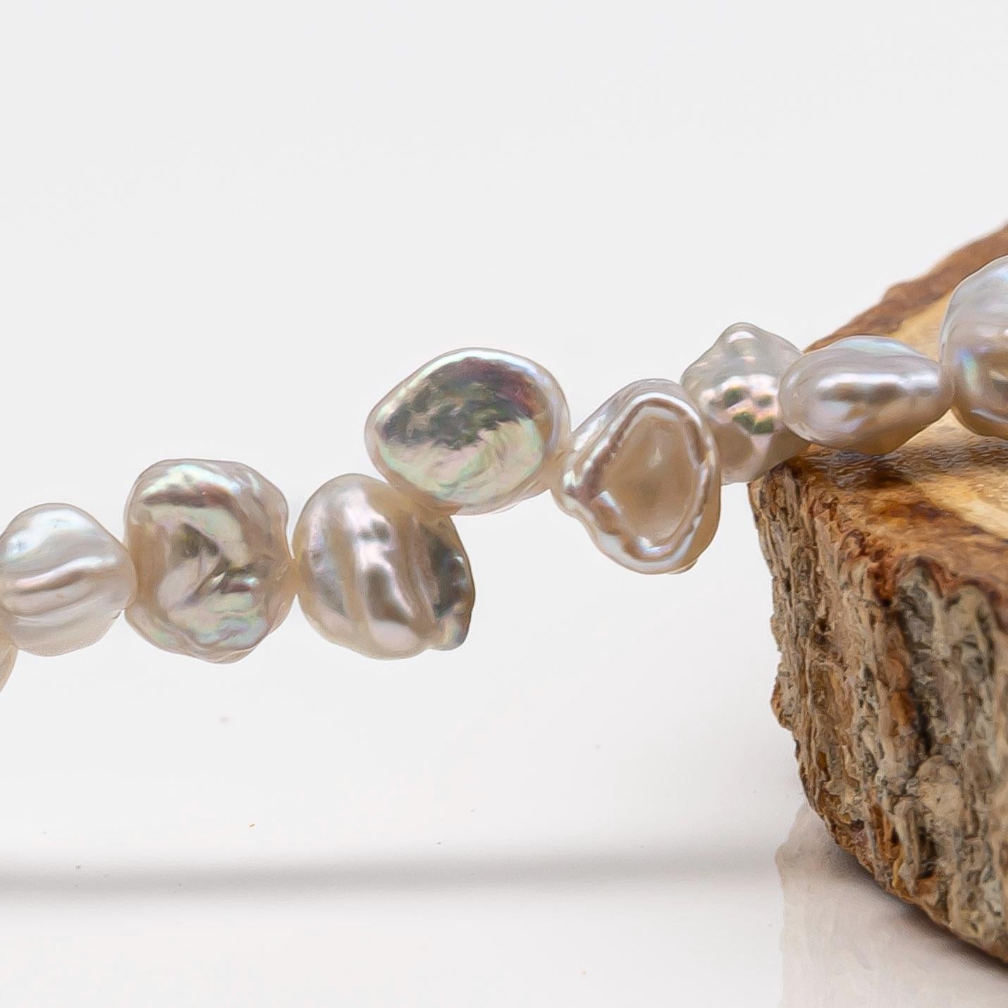 Tiny Keshi Pearls, Top Drill Freshwater Pearl, White 4-5mm, SKU #2500FW