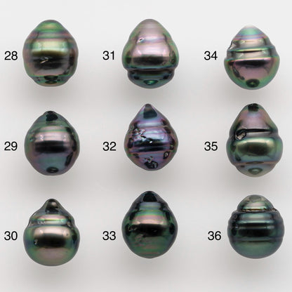 9-10mm Tahitian Pearl with High Luster and Natural Color, One Piece Undrilled for Making Jewelry, SKU # 2506TH
