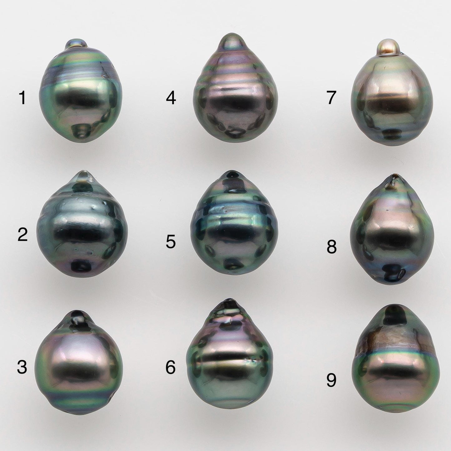 9-10mm Tahitian Pearl with High Luster and Natural Color, One Piece Undrilled for Making Jewelry, SKU # 2506TH