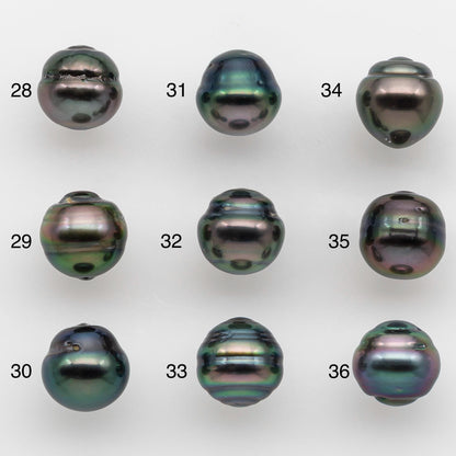 9-10mm Tahitian Pearl with High Luster and Natural Color, One Piece Undrilled for Making Jewelry, SKU # 2508TH