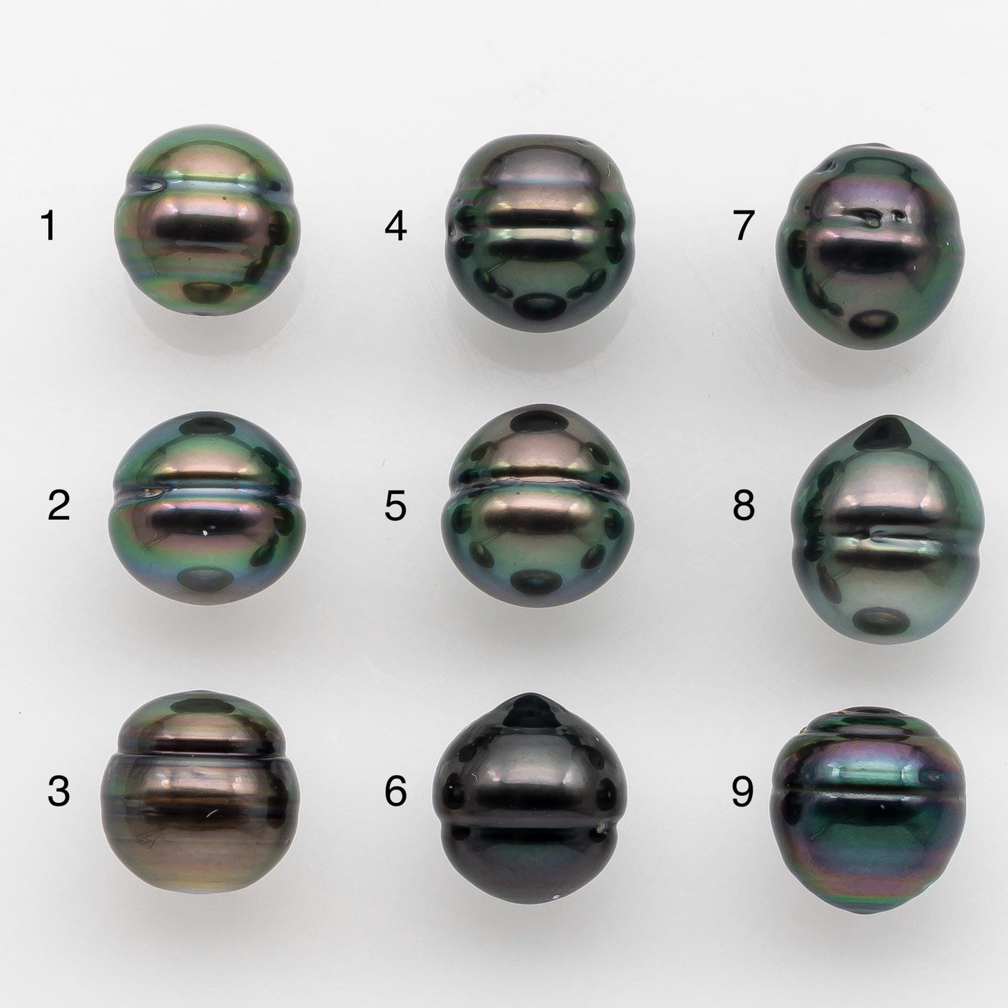 9-10mm Tahitian Pearl with High Luster and Natural Color, One Piece Undrilled for Making Jewelry, SKU # 2508TH