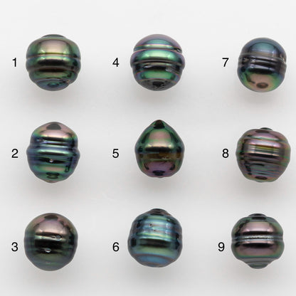 8-9mm Tahitian Pearl with High Luster and Natural Color, One Piece Undrilled for Making Jewelry, SKU # 2511TH