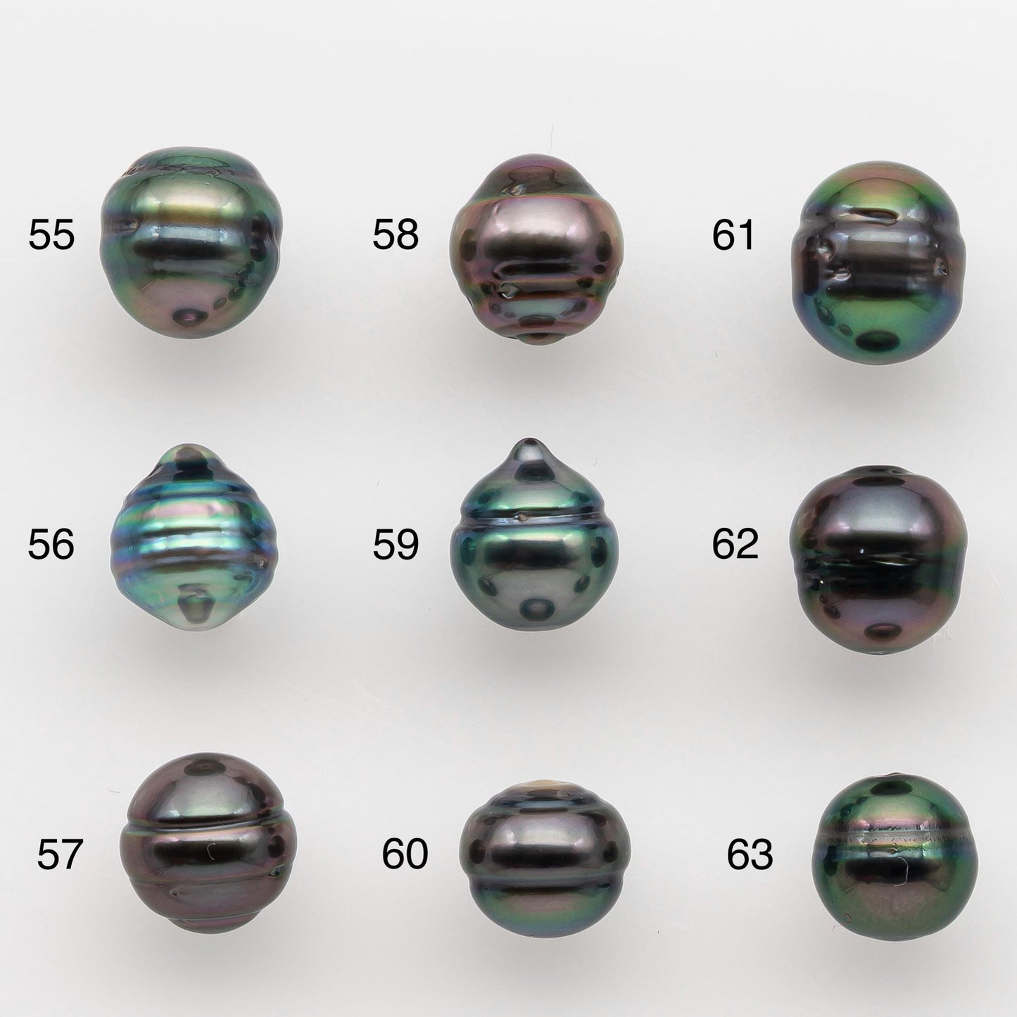 8-9mm Tahitian Pearl with High Luster and Natural Color, One Piece Undrilled for Making Jewelry, SKU # 2512TH