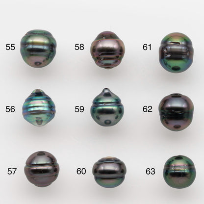 8-9mm Tahitian Pearl with High Luster and Natural Color, One Piece Undrilled for Making Jewelry, SKU # 2512TH