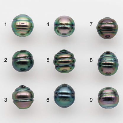 8-9mm Tahitian Pearl with High Luster and Natural Color, One Piece Undrilled for Making Jewelry, SKU # 2512TH