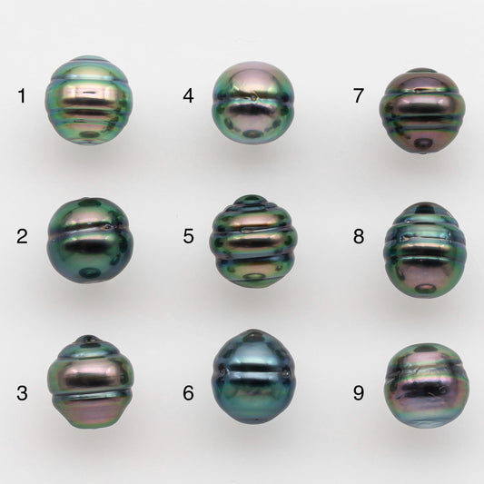8-9mm Tahitian Pearl with High Luster and Natural Color, One Piece Undrilled for Making Jewelry, SKU # 2512TH