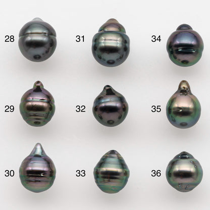 8-9mm Tahitian Pearl with High Luster and Natural Color, One Piece Undrilled for Making Jewelry, SKU # 2513TH