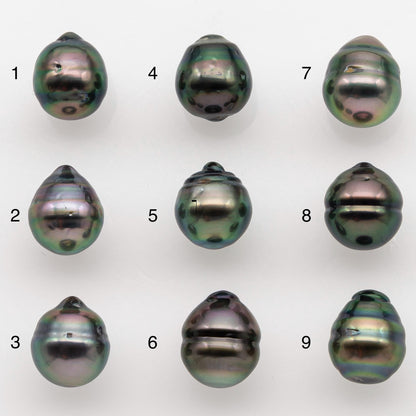 8-9mm Tahitian Pearl with High Luster and Natural Color, One Piece Undrilled for Making Jewelry, SKU # 2513TH