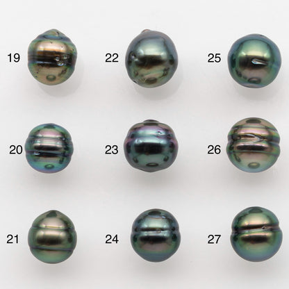 8-9mm Tahitian Pearl with High Luster and Natural Color, One Piece Undrilled for Making Jewelry, SKU # 2514TH