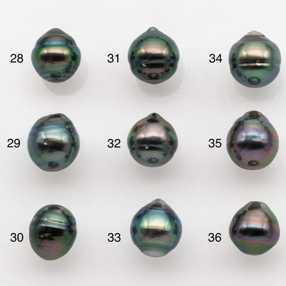 8-9mm Tahitian Pearl with High Luster and Natural Color, One Piece Undrilled for Making Jewelry, SKU # 2514TH