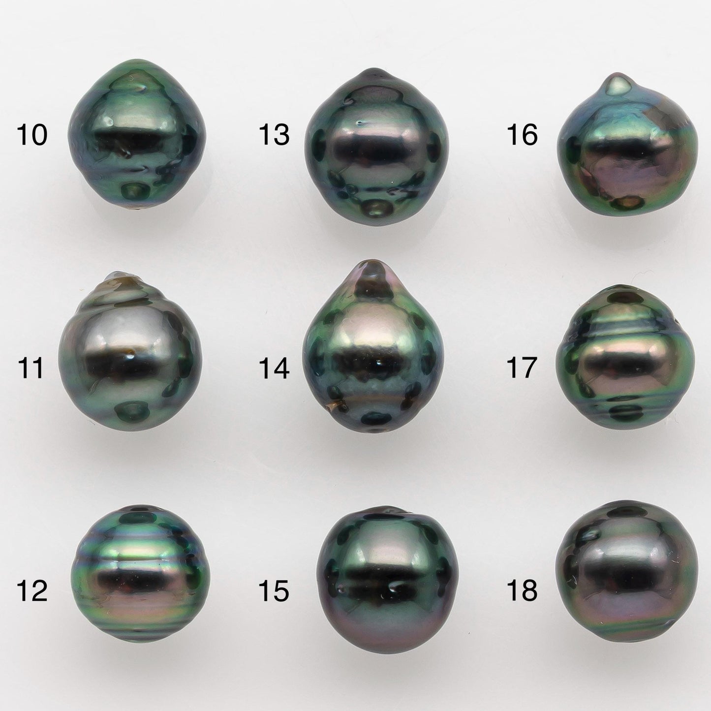 9-10mm Tahitian Pearl with High Luster and Natural Color, One Piece Undrilled for Making Jewelry, SKU # 2515TH