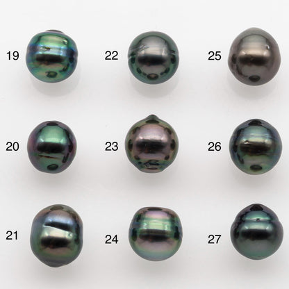 8-9mm Tahitian Pearl with High Luster and Natural Color, One Piece Undrilled for Making Jewelry, SKU # 2516TH