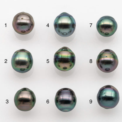 8-9mm Tahitian Pearl with High Luster and Natural Color, One Piece Undrilled for Making Jewelry, SKU # 2516TH