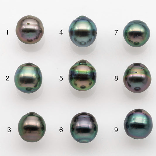 8-9mm Tahitian Pearl with High Luster and Natural Color, One Piece Undrilled for Making Jewelry, SKU # 2516TH