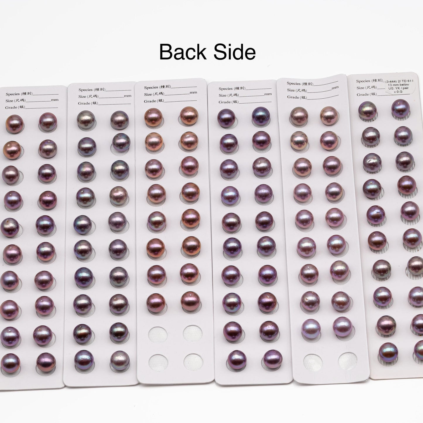 9-13mm Matching Pair Edison Pearl with Natural Colors and High Lusters, 1 Pair, Undrilled for Making Earring, SKU # 2517EP