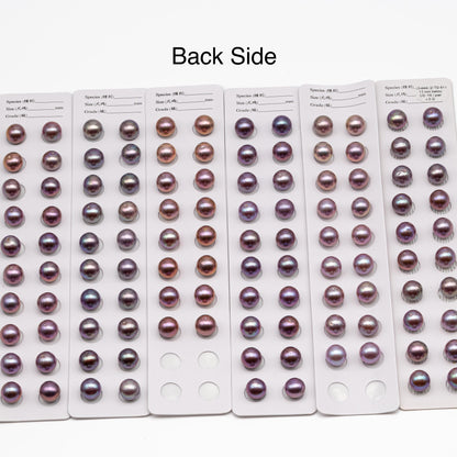 9-13mm Matching Pair Edison Pearl with Natural Colors and High Lusters, 1 Pair, Undrilled for Making Earring, SKU # 2517EP