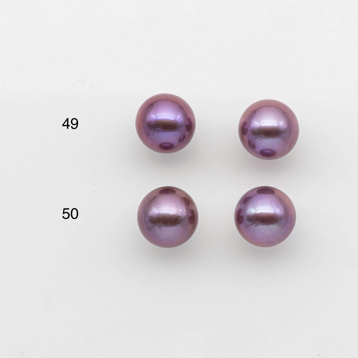 11-12mm Matching Pair Edison Pearl with Natural Colors and High Lusters, Undrilled for Making Earring, SKU # 2521EP
