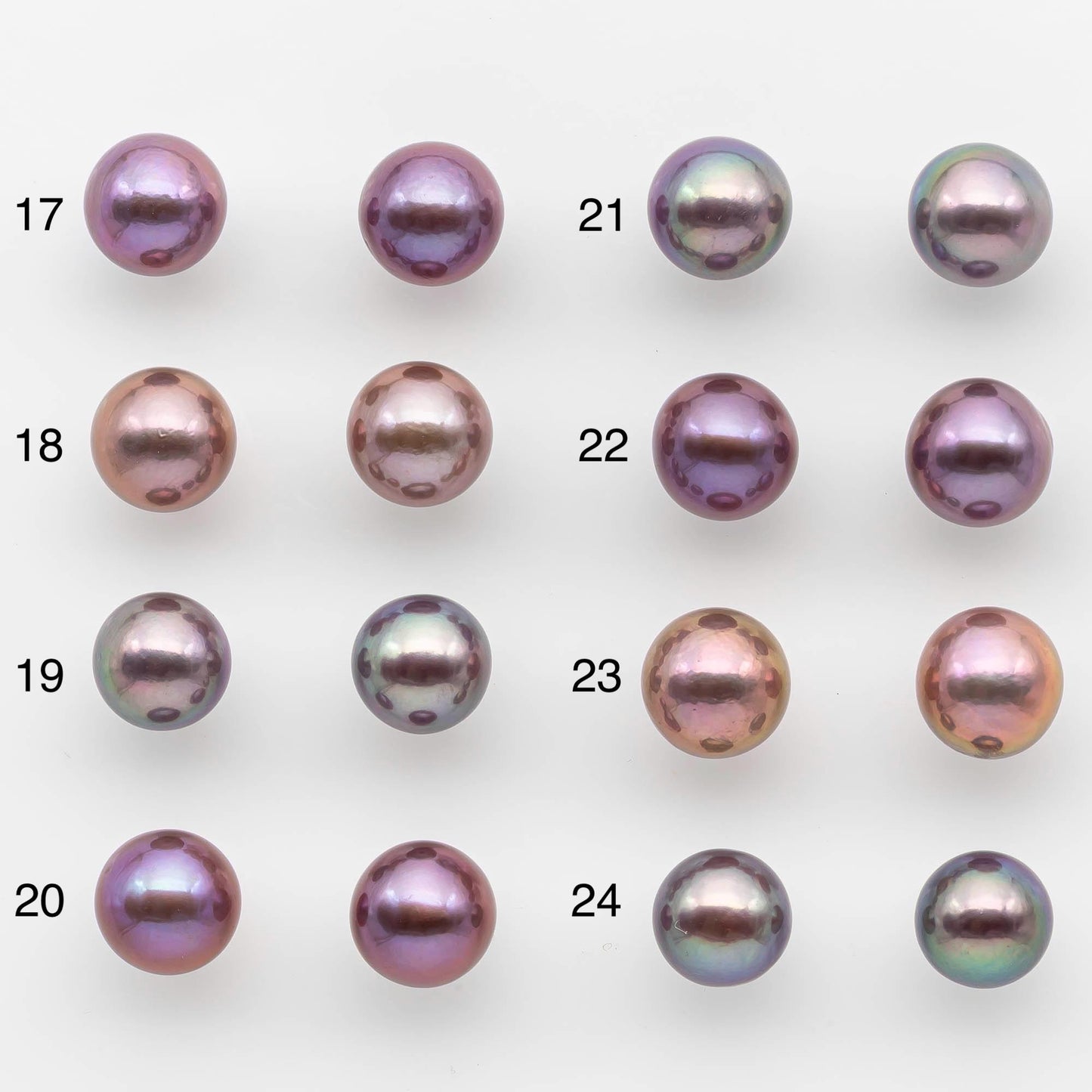 11-12mm Matching Pair Edison Pearl with Natural Colors and High Lusters, Undrilled for Making Earring, SKU # 2521EP
