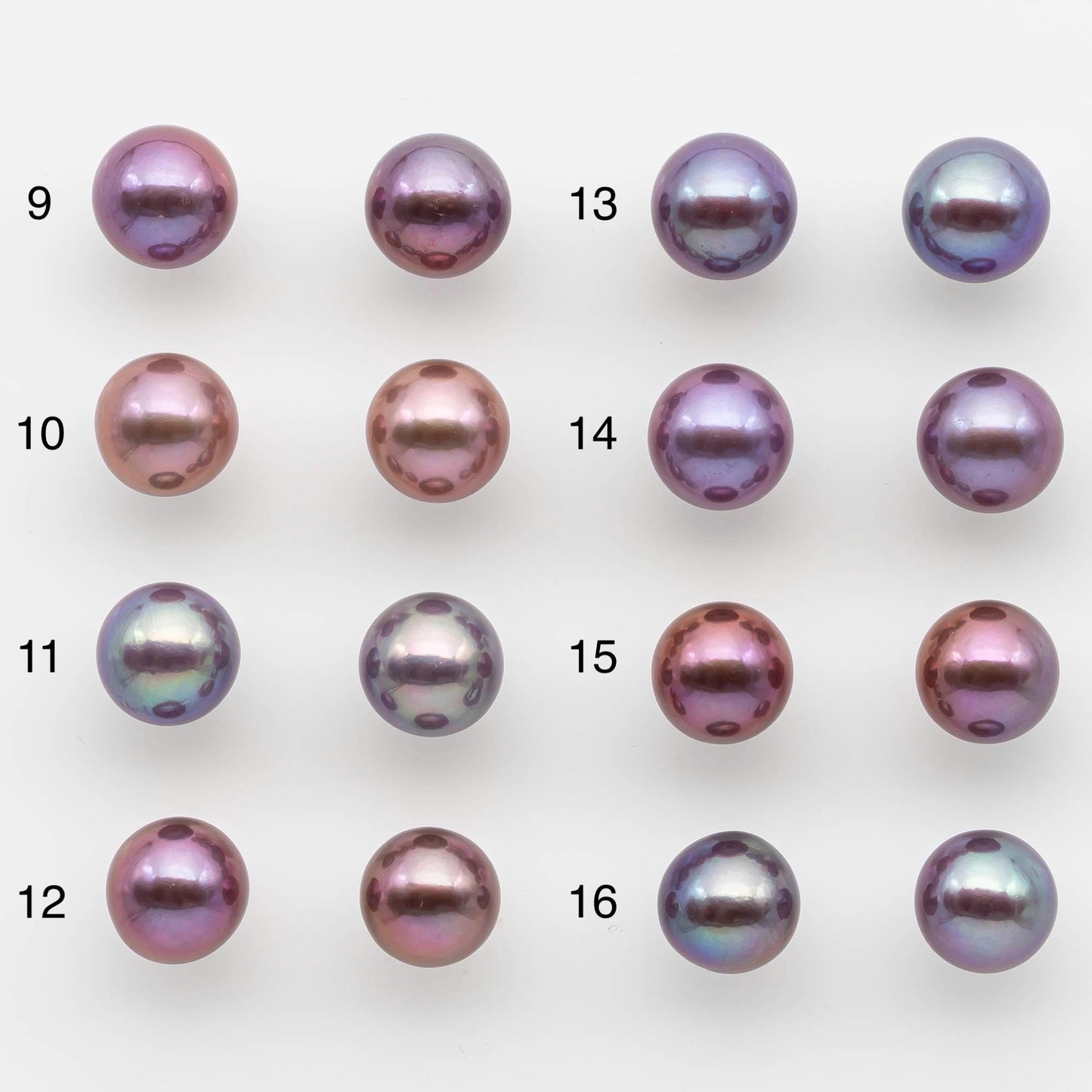 11-12mm Matching Pair Edison Pearl with Natural Colors and High Lusters, Undrilled for Making Earring, SKU # 2521EP