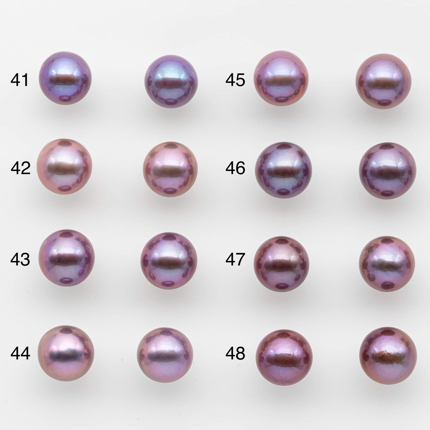 11-12mm Matching Pair Edison Pearl with Natural Colors and High Lusters, Undrilled for Making Earring, SKU # 2521EP