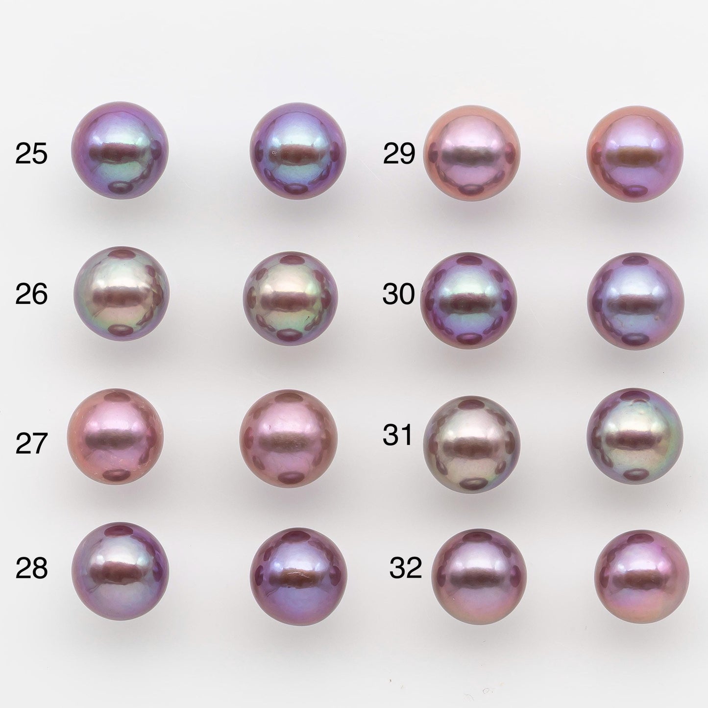 10-11mm Matching Pair Edison Pearl with Natural Colors and High Lusters, Undrilled for Making Earring, SKU # 2523EP