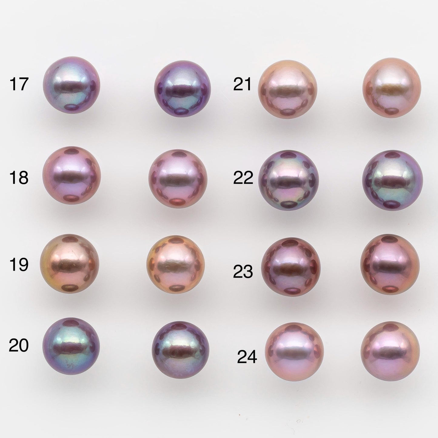 10-11mm Matching Pair Edison Pearl with Natural Colors and High Lusters, Undrilled for Making Earring, SKU # 2523EP
