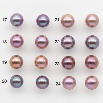 10-11mm Matching Pair Edison Pearl with Natural Colors and High Lusters, Undrilled for Making Earring, SKU # 2523EP