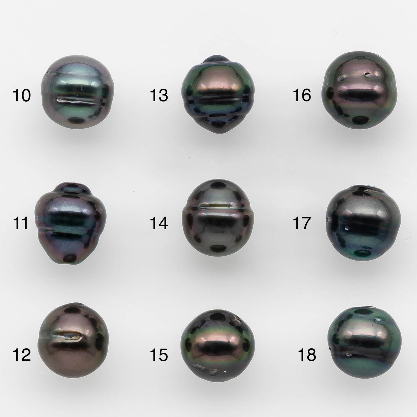 9-10mm Tahitian Pearl with High Luster and Natural Color, One Piece Undrilled for Making Jewelry, SKU # 2529TH