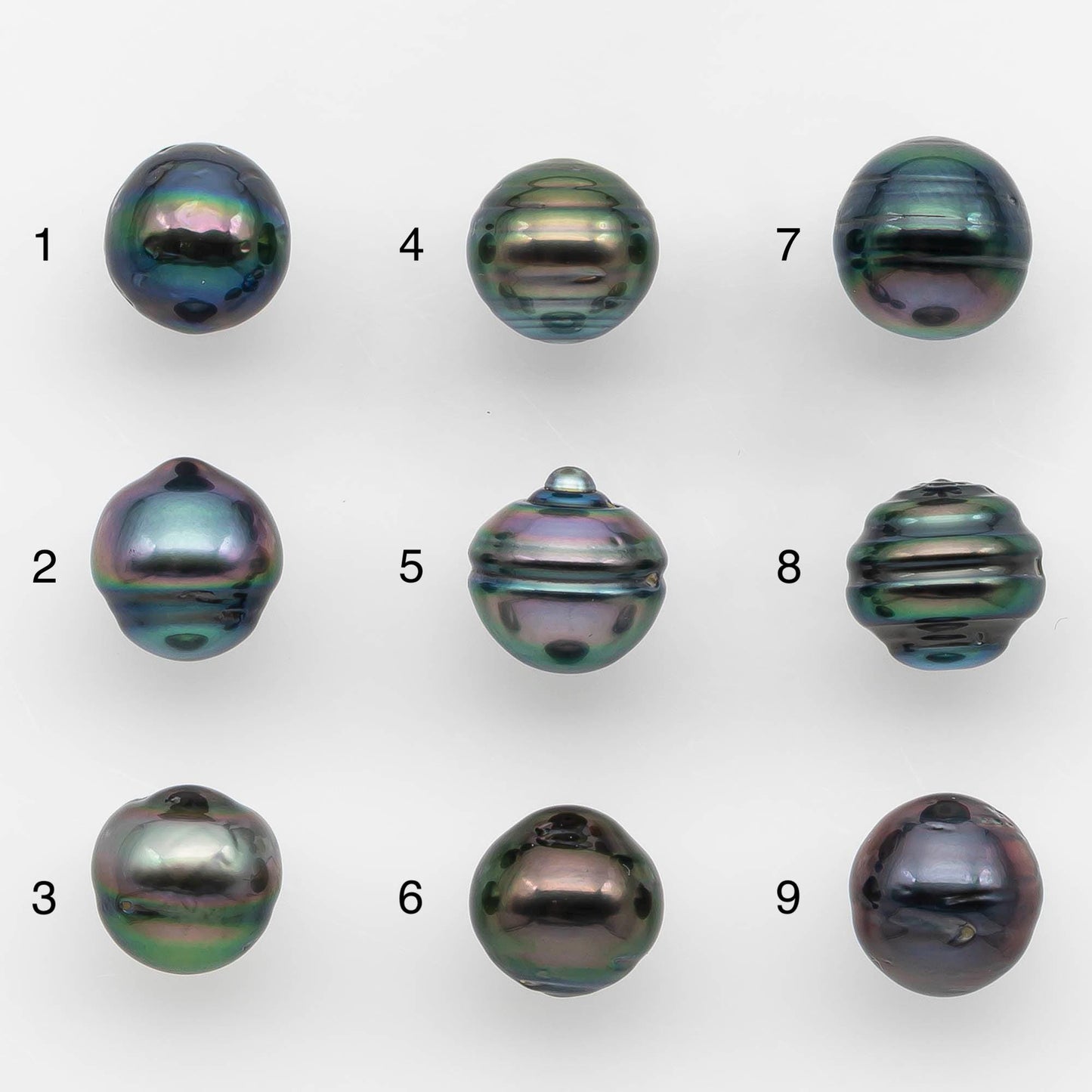 9-10mm Tahitian Pearl with High Luster and Natural Color, One Piece Undrilled for Making Jewelry, SKU # 2529TH