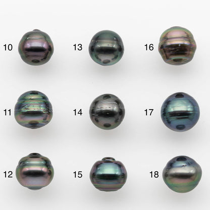 9-10mm Tahitian Pearl with High Luster and Natural Color, One Piece Undrilled for Making Jewelry, SKU # 2530TH