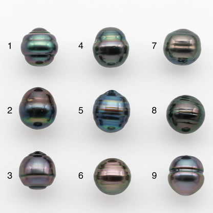 9-10mm Tahitian Pearl with High Luster and Natural Color, One Piece Undrilled for Making Jewelry, SKU # 2530TH