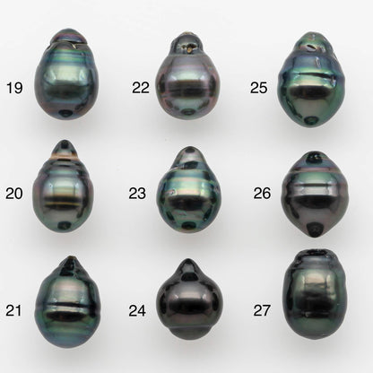 9-10mm Tahitian Pearl with High Luster and Natural Color, One Piece Undrilled for Making Jewelry, SKU # 2531TH