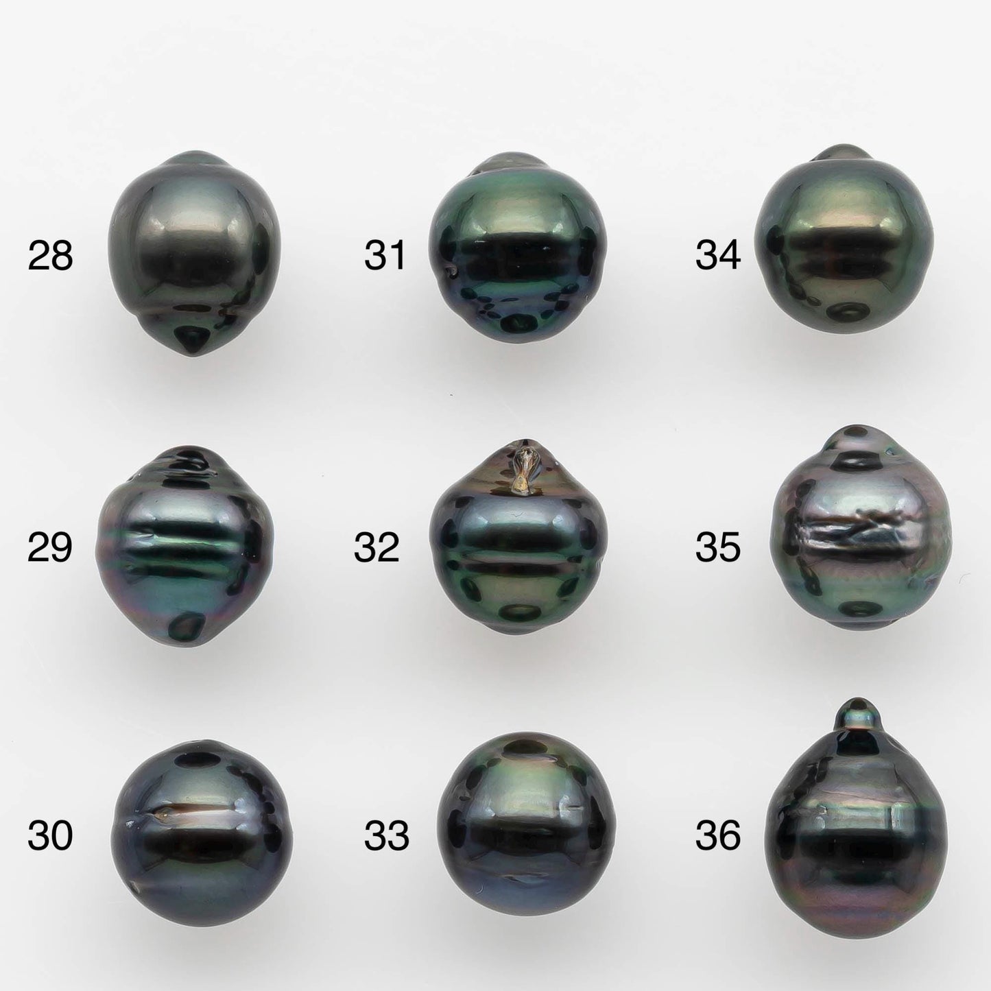 9-10mm Tahitian Pearl with High Luster and Natural Color, One Piece Undrilled for Making Jewelry, SKU # 2531TH