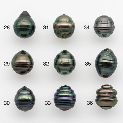 9-10mm Tahitian Pearl with High Luster and Natural Color, One Piece Undrilled for Making Jewelry, SKU # 2533TH