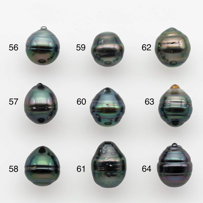 9-10mm Tahitian Pearl with High Luster and Natural Color, One Piece Undrilled for Making Jewelry, SKU # 2534TH