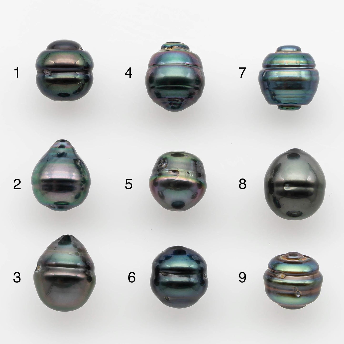 9-10mm Tahitian Pearl with High Luster and Natural Color, One Piece Undrilled for Making Jewelry, SKU # 2534TH