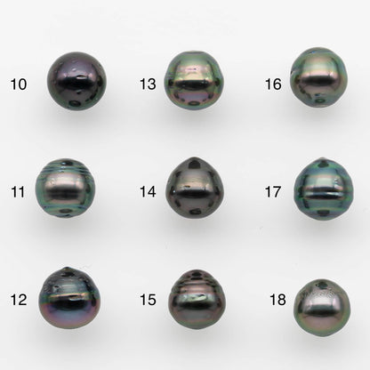 8-9mm Tahitian Pearl with High Luster and Natural Color, One Piece Undrilled for Making Jewelry, SKU # 2536TH