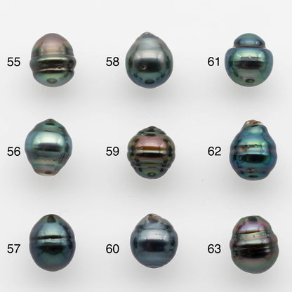 8-9mm Tahitian Pearl with High Luster and Natural Color, One Piece Undrilled for Making Jewelry, SKU # 2536TH