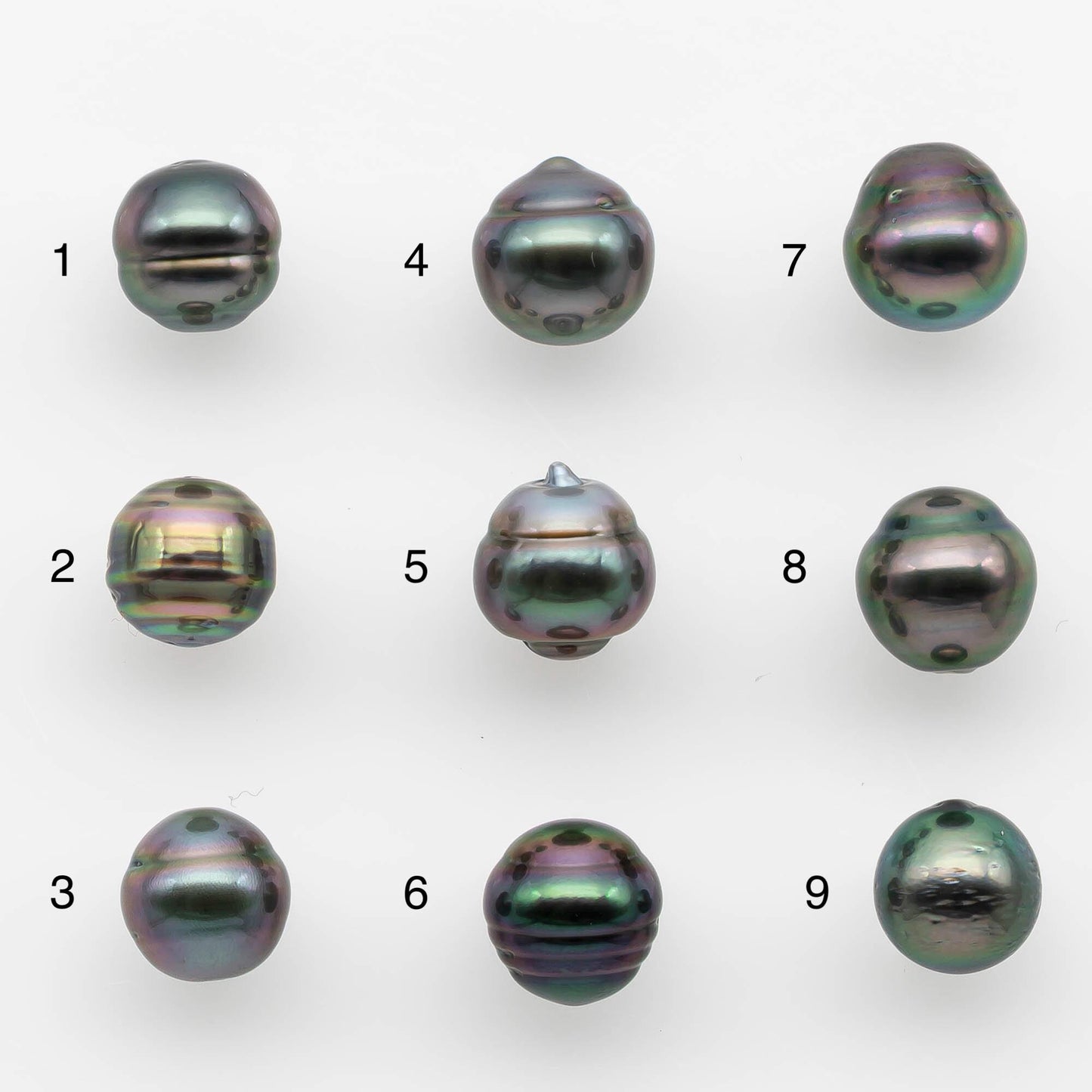 8-9mm Tahitian Pearl with High Luster and Natural Color, One Piece Undrilled for Making Jewelry, SKU # 2536TH