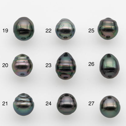 8-9mm Tahitian Pearl with High Luster and Natural Color, One Piece Undrilled for Making Jewelry, SKU # 2537TH
