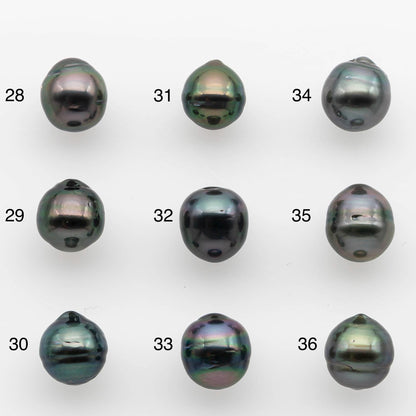 8-9mm Tahitian Pearl with High Luster and Natural Color, One Piece Undrilled for Making Jewelry, SKU # 2537TH