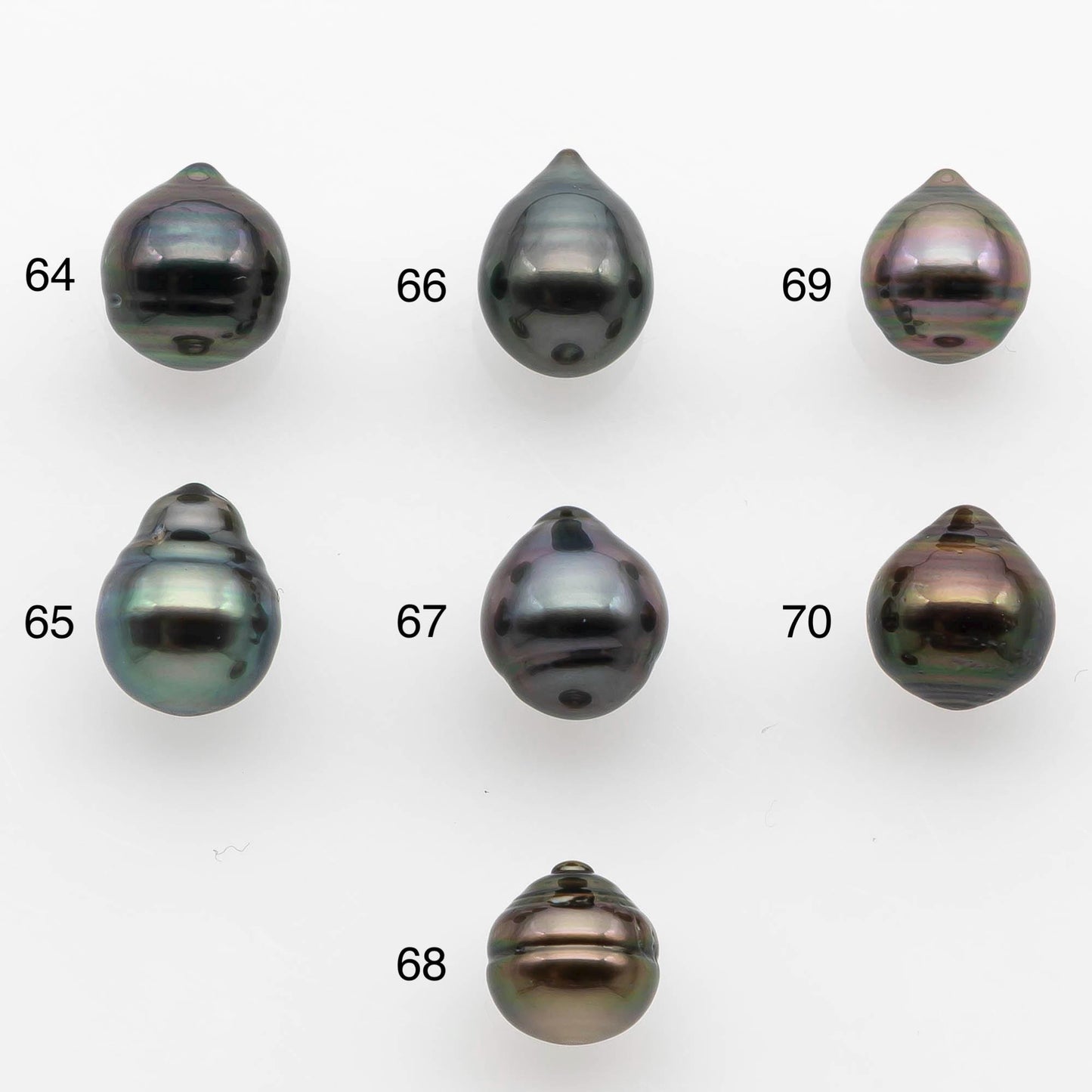 8-9mm Tahitian Pearl with High Luster and Natural Color, One Piece Undrilled for Making Jewelry, SKU # 2537TH