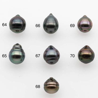 8-9mm Tahitian Pearl with High Luster and Natural Color, One Piece Undrilled for Making Jewelry, SKU # 2537TH