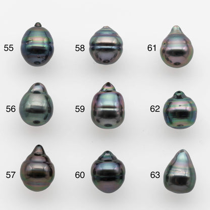 8-9mm Tahitian Pearl with High Luster and Natural Color, One Piece Undrilled for Making Jewelry, SKU # 2537TH