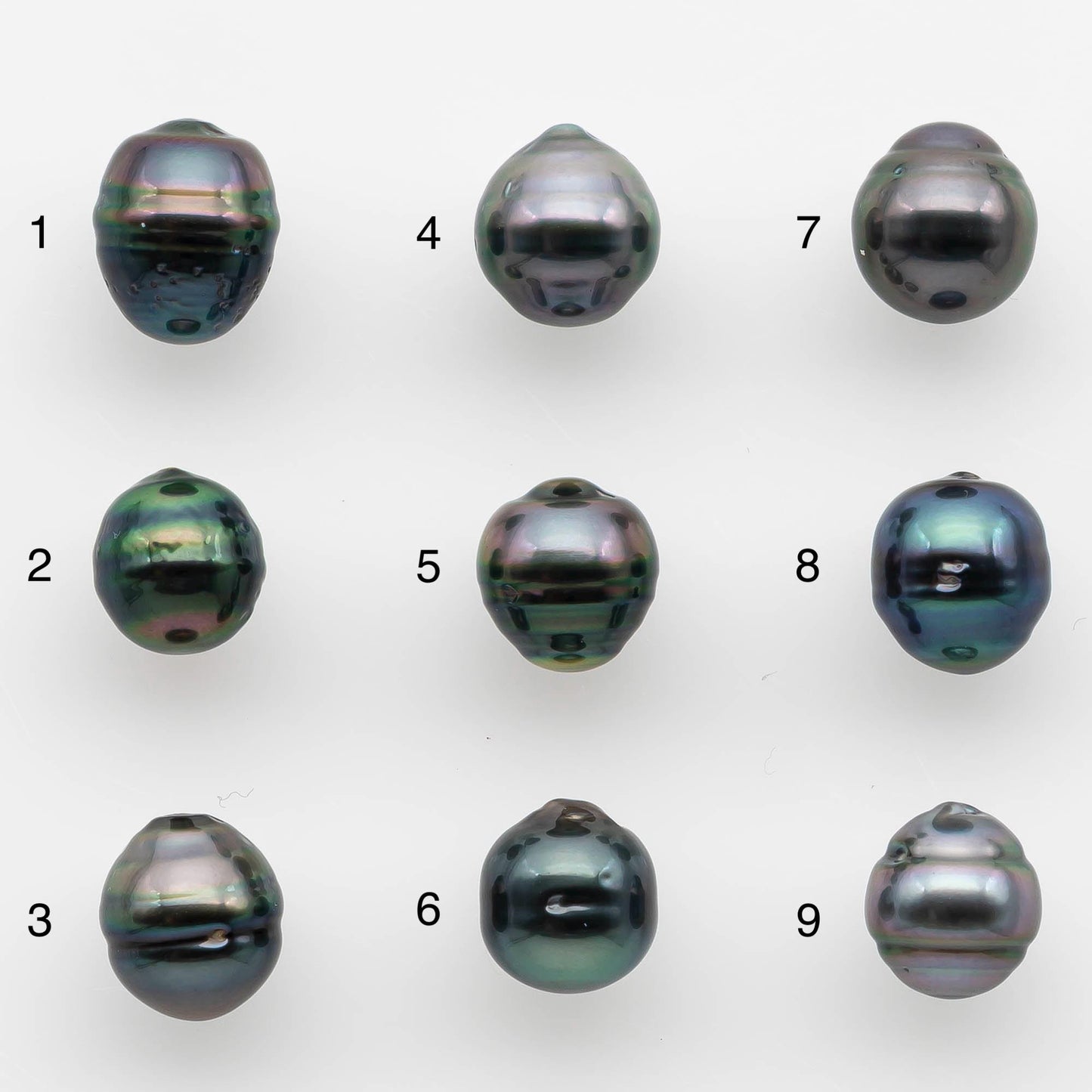8-9mm Tahitian Pearl with High Luster and Natural Color, One Piece Undrilled for Making Jewelry, SKU # 2537TH