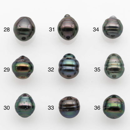 8-9mm Tahitian Pearl with High Luster and Natural Color, One Piece Undrilled for Making Jewelry, SKU # 2538TH